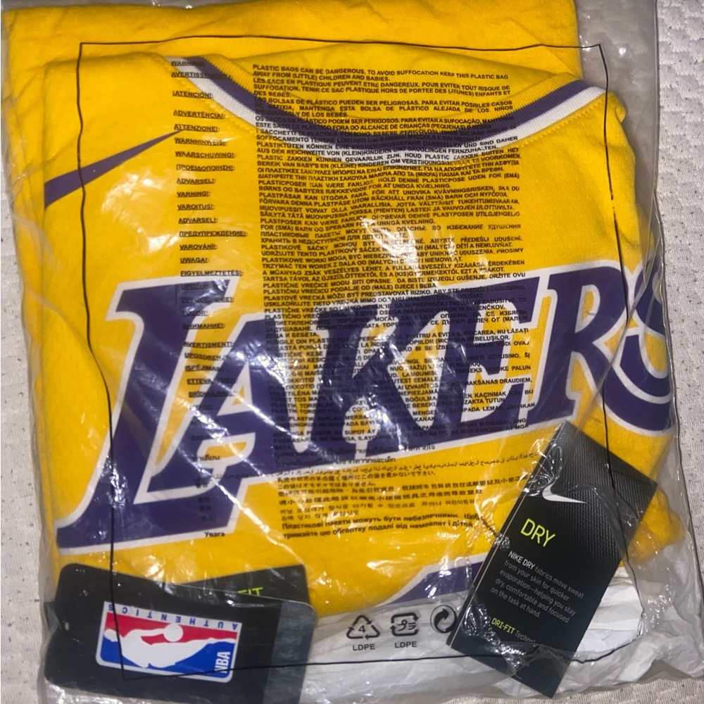 NBA AUTHENTIC LAKERS KOBE BRYANT #8  BASKETBALL JERSEY